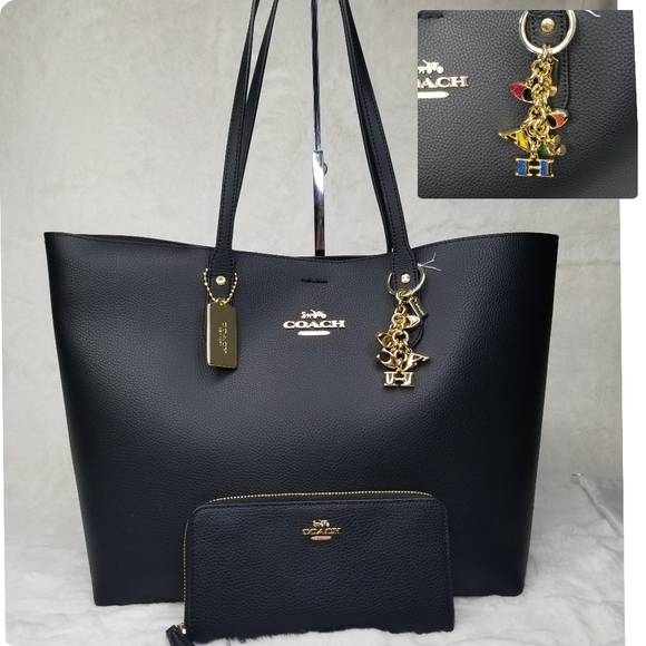 Coach Handbags - COACH SET 3 PCS DESIGNER PURSE BAG WALLET CHARMS